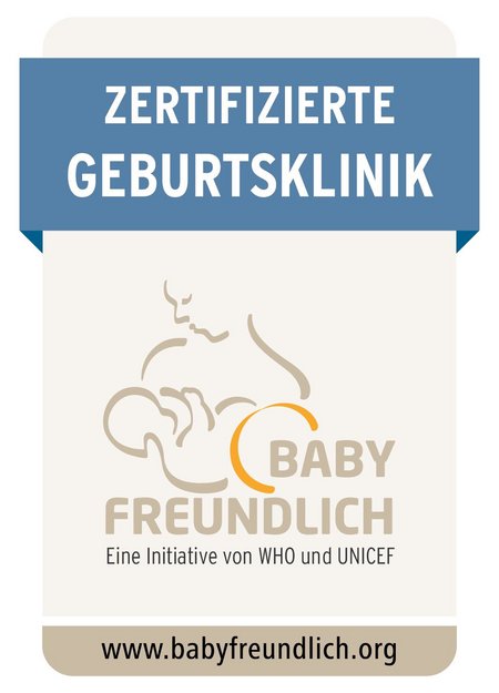 Zertifikat babyfreundliche Geburtsklinik der GRN-Klinik Schwetzingen