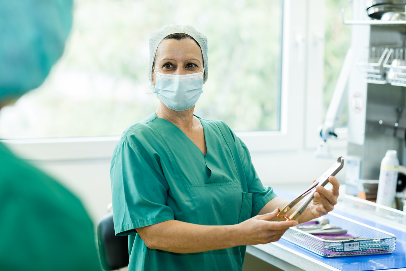 Silke Rudolf-Kaiser bei ihrer verantwortungsvollen Arbeit. Foto: GRN