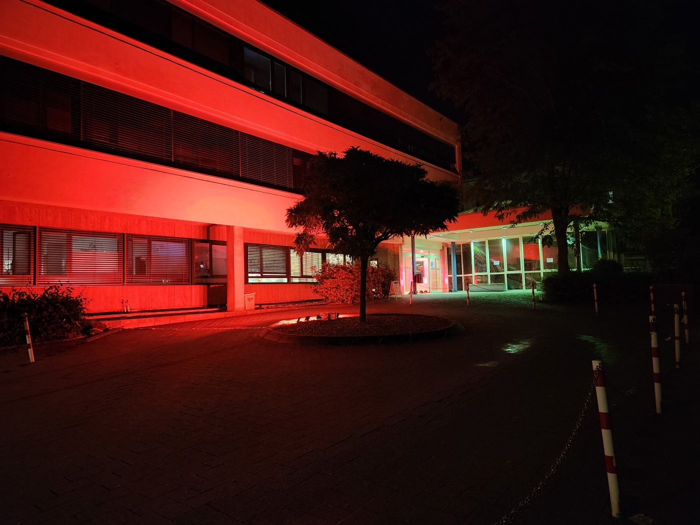 DKG-Aktion "Alarmstufe Rot - Krankenhäuser in Not" in den GRN-Kliniken, GRN-Klinik Sinsheim